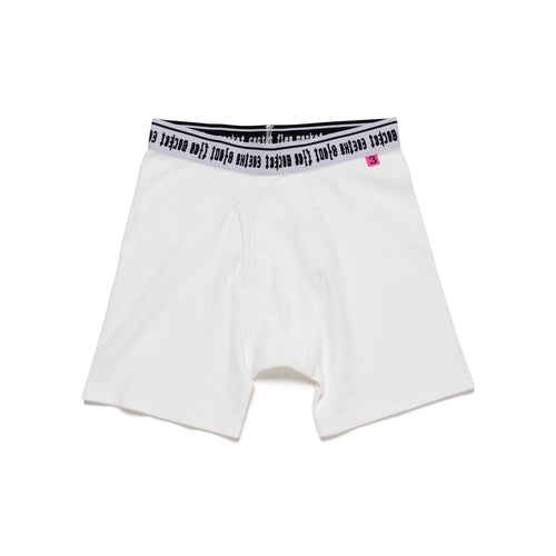 WHITE BOXER BRIEF
