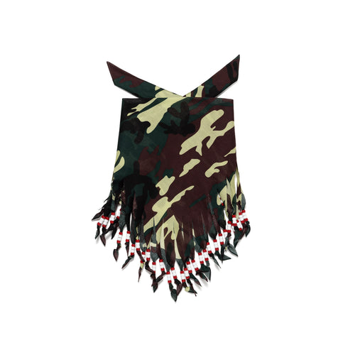 CAMO BEADED BANDANA